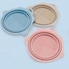 Makeup Brush Cleaner Soft Silicone Protective Head Anti-Fall Durable Folding Wash Bowl Large Capacity Compact Size Makeup Brush Washer