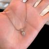 Elegant S925 Sterling Silver Zirconia Sugar Cube Necklace for Women - Light Luxury Korean-Style Choker
