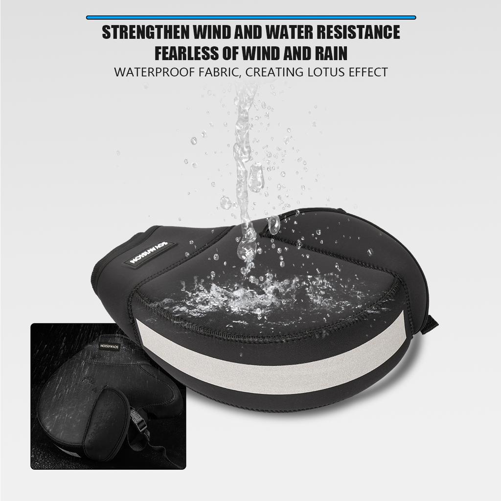 Thick Motorcycle Handlebar Muffs Protective Motorcycle Scooter ATV UTV Winter Warmer Gloves Grip Handle Bar Muff Rainproof Warm