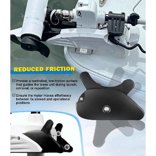 Trolling Motor Ramp & Skid Plate Kit, for Minn Kota Terrova & Riptide Terrova 112 Lb Thrust 4-1/2' Motors BT 2017 & Newer Models
