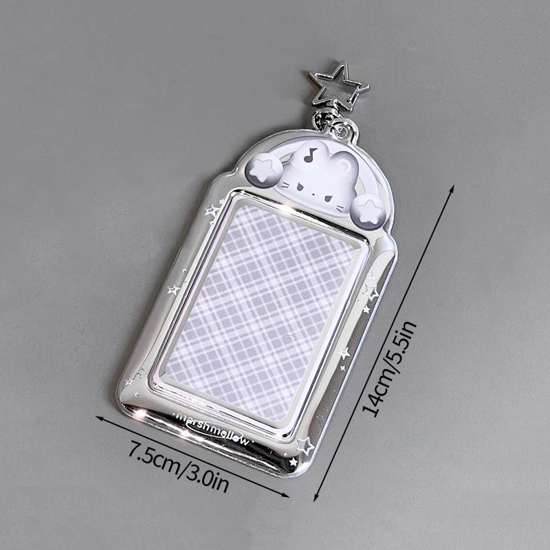 Transparent Photocard Holder Acrylic Photo Frame Kpop Idol Card Display Stand Bag Pendant Photocards Packaging Supplies Set