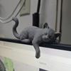 3D Printed Lazy Cat Monitor Edge Ornament Eco-Friendly Cute Monitor Topper for Home Office Creative Cat Lover Gift