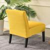 Velvet Armless Chair Cover Solid Color Sofa Stool Slipcover Nordic Accent Stretch Chair Covers Elastic Couch Protector Cover
