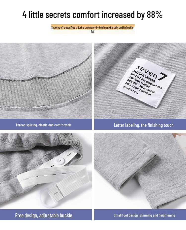 In-Stock Maternity Leggings: Soft, Warm Cotton, Plus Velvet, Elastic Fit for Spring, Autumn & Winter