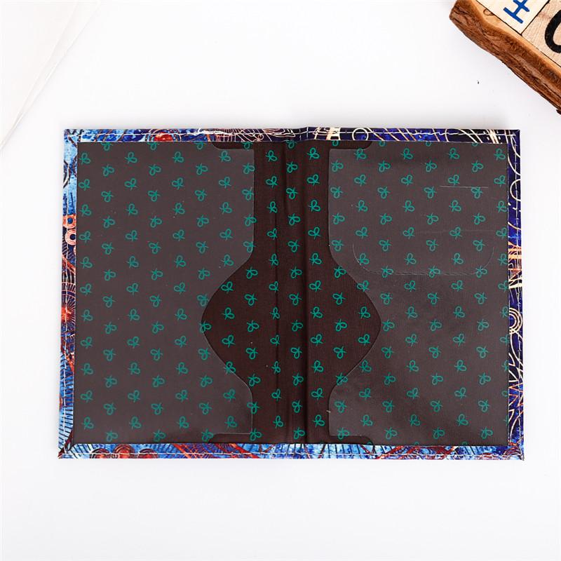 Exquisite Art Style Passport Protective Cover Van Gogh Starry Sky Women Leather Passport Holder Men Travel ID Passport Wallet CLE