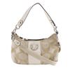 Signature Shoulder Bag F19218 2WAY Beige Nylon Canvas Women Used