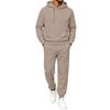Men's Hoodie Sweatshirt Set Color Casual Two-Piece Outfit for Spring and Fall