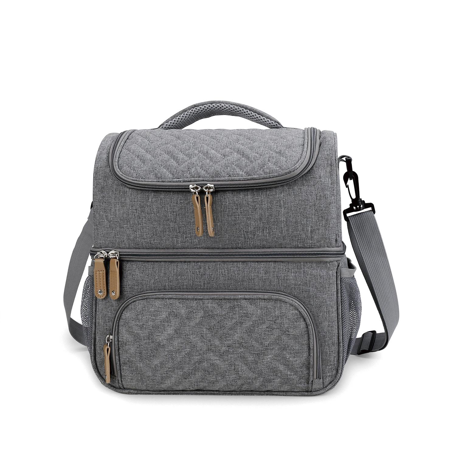 

Multifunctional Mother And Baby Bag Waterproof And Insulated Bag To Keep Fresh Portable One-Shoulder Outdoor Mother S Milk Bag серый