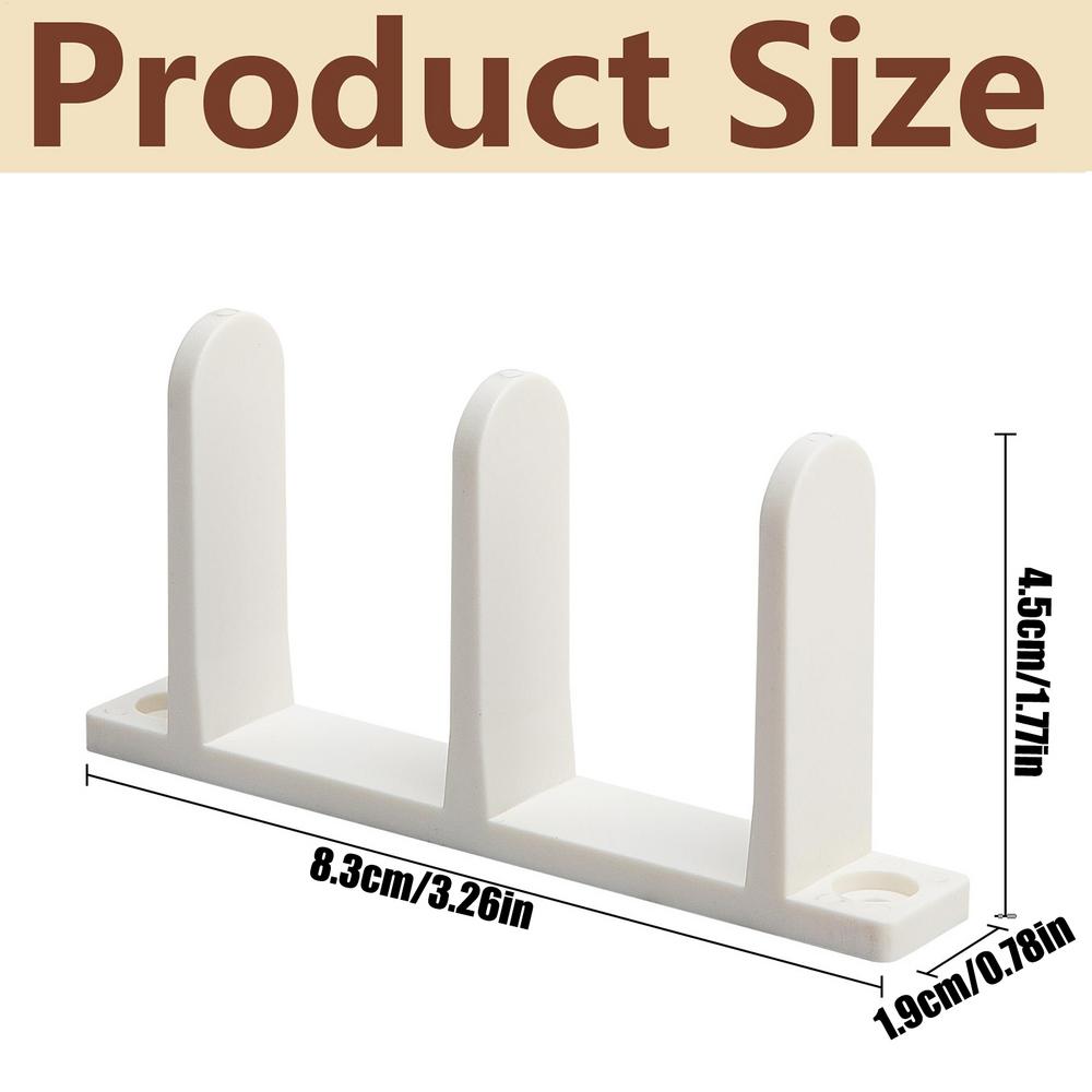 

Sliding Door Floor Guide 4 Pieces Closet Door Guides For Cabinet Floor Stable Hardware With Screws Replacement Parts Bypass білий