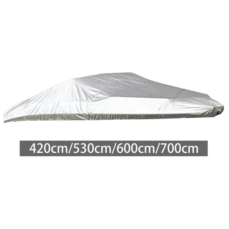 Waterproof Marine Boat Cover Premium Oxford Tarpaulin Easy Install for Open Boat Accessories Protection 17 to 19FT