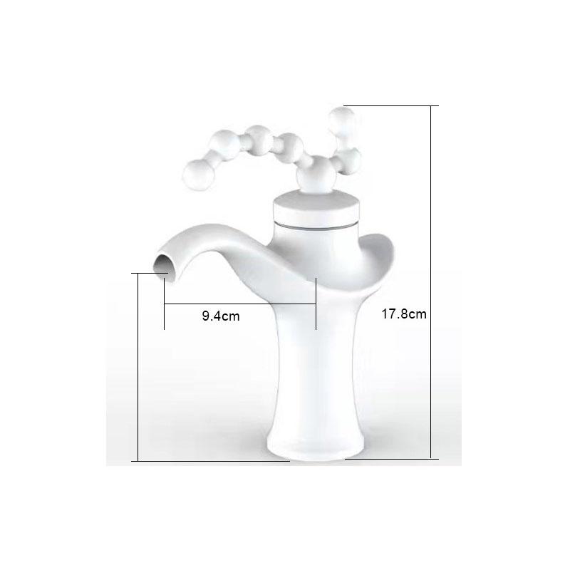 Retro Table BasinFaucet Brass Gun Gray Hot and Cold Mixed Faucet Deck-mounted Sink Tap Creative Single Handle Single Hole Tap