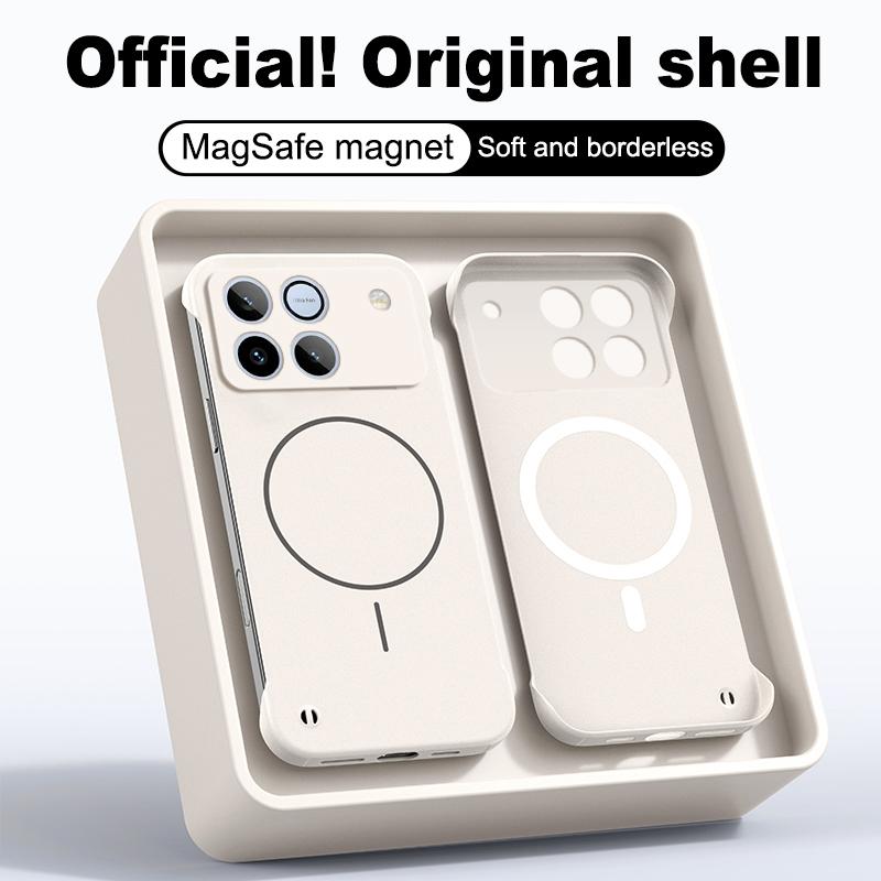

Безрамочный чехол Magsafe для Honor Win RT, магнитная беспроводная зарядка, матовая ультратонкая жесткая задняя крышка из поликарбоната, бампер для Honor Win Honor Win RT белый