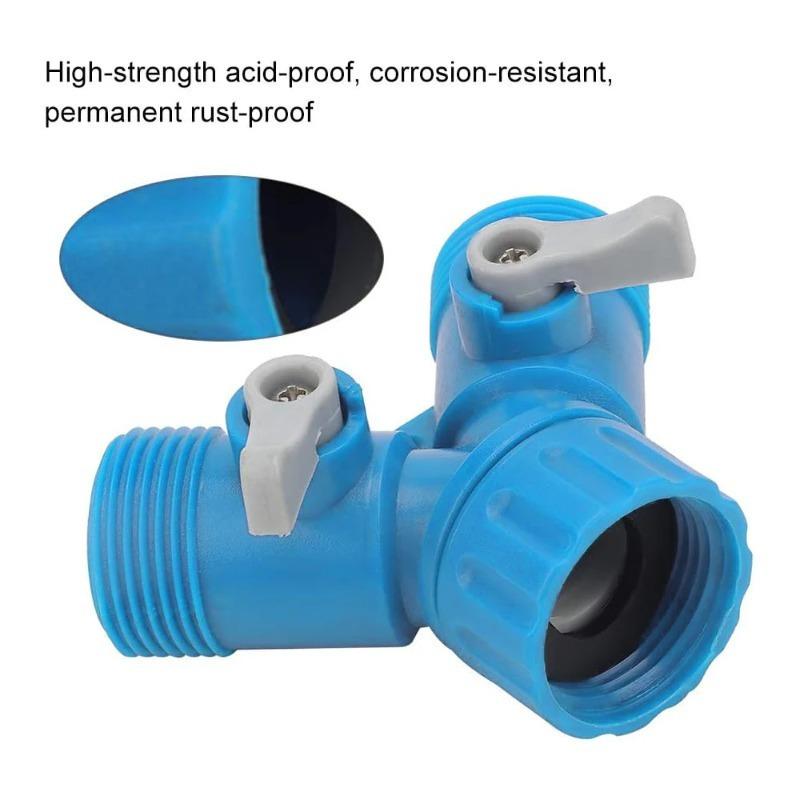 3/4'' Female Thread Shunt Valve Y-Shaped Quick Connector Garden Irrigation System Water Splitter Car Washing Water Controller