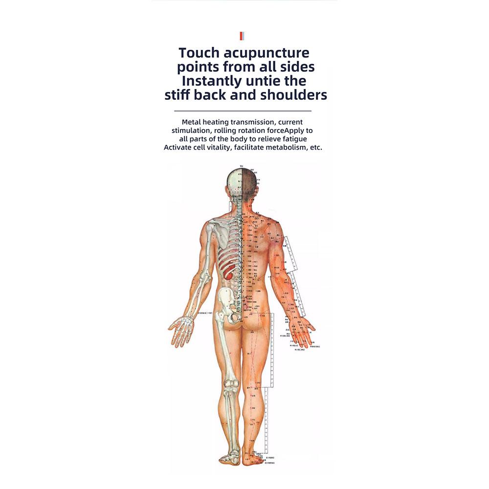 3-in-1 EMS Massage Roller Microcurrent Heating Vibration Body Shaping Weight Loss Professional Fatigue Relief Device