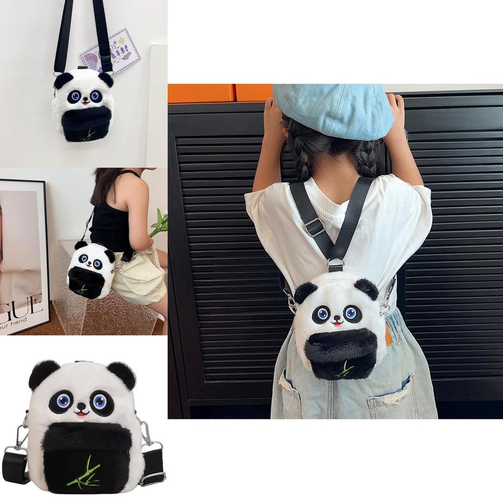 Plush Backpack For Kids With Adjustable Straps For School And Play Characters Included)**