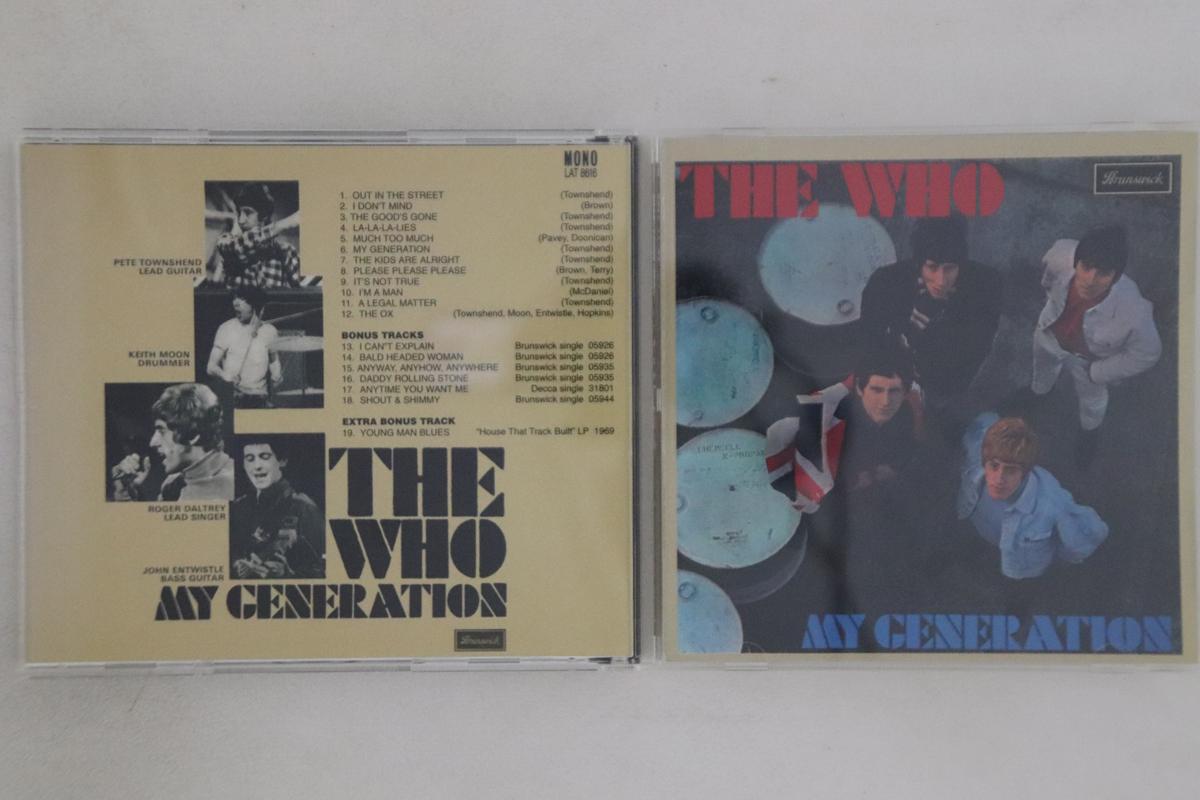 

CD WHO - My Generation LAT8616PROMO BRUNSWICK Europe Rock Used