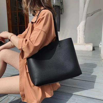 Pu Leather Sweet Shoulder Bag Minimalist Design Luxury Handbag Elegant Underarm Tote Bag  Party