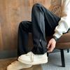 Cleanfit black sweatpants men's autumn and winter American high street pants zipper pants trendy brand slim-fit sports straight-leg pants