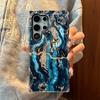 Light Luxury Art Marble Pattern Heat Transfer Samsung S23Ultra Double-layer Film Case SamsungS26 Mobile Phone Case