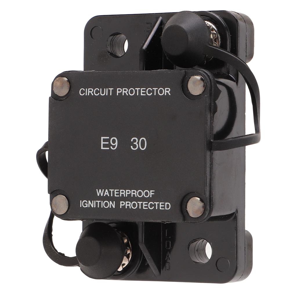 Automatischer Rücksetzungs-Leistungsschalter 32V 30A 1/4in Bolzen IP67 Schutz Feuerfest für LKWs Busse Wohnmobile Batterie