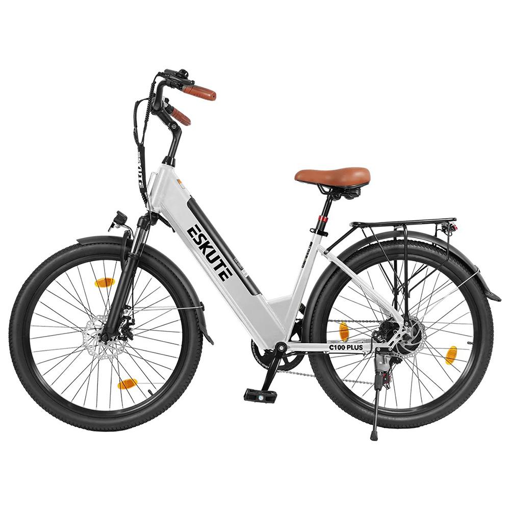 Electric Bicycle ESKUTE C100 26" 250W Motor LCD Display 36V 13AH City Ebike For Adult Top Speed 25Km/h Dual Disc Brake