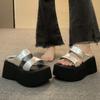Women's Platform Slippers 2025Summer New Height-increasing Sandals Non-slip Slippers for Women Flip-flops Casual Beach Sandalias