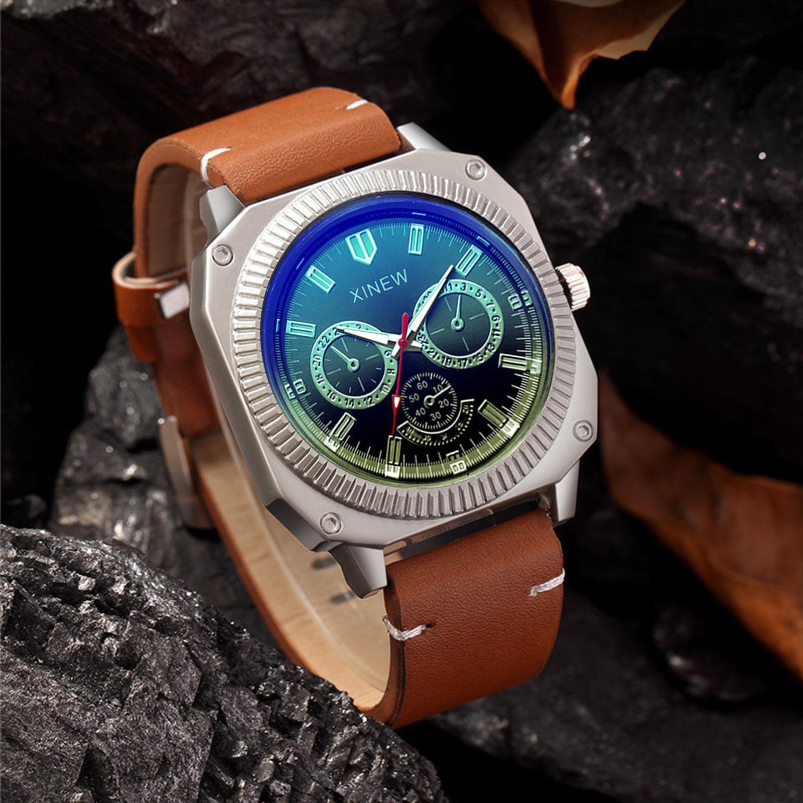 

Превосходные мужские повседневные аналоговые наручные часы с ремешком из нержавеющей стали One Size