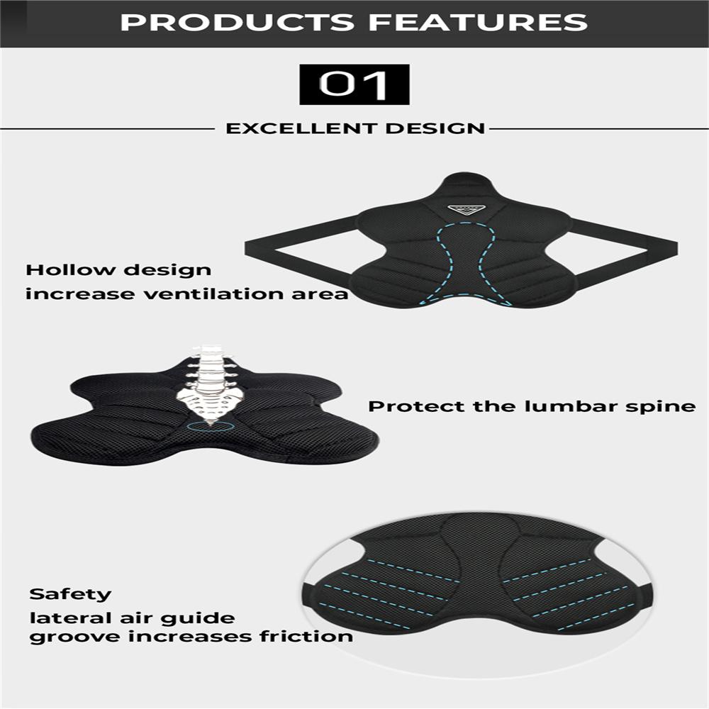 Universal Motorcycle 3D Air Seat Cushion Cover Breathable Heat Insulation