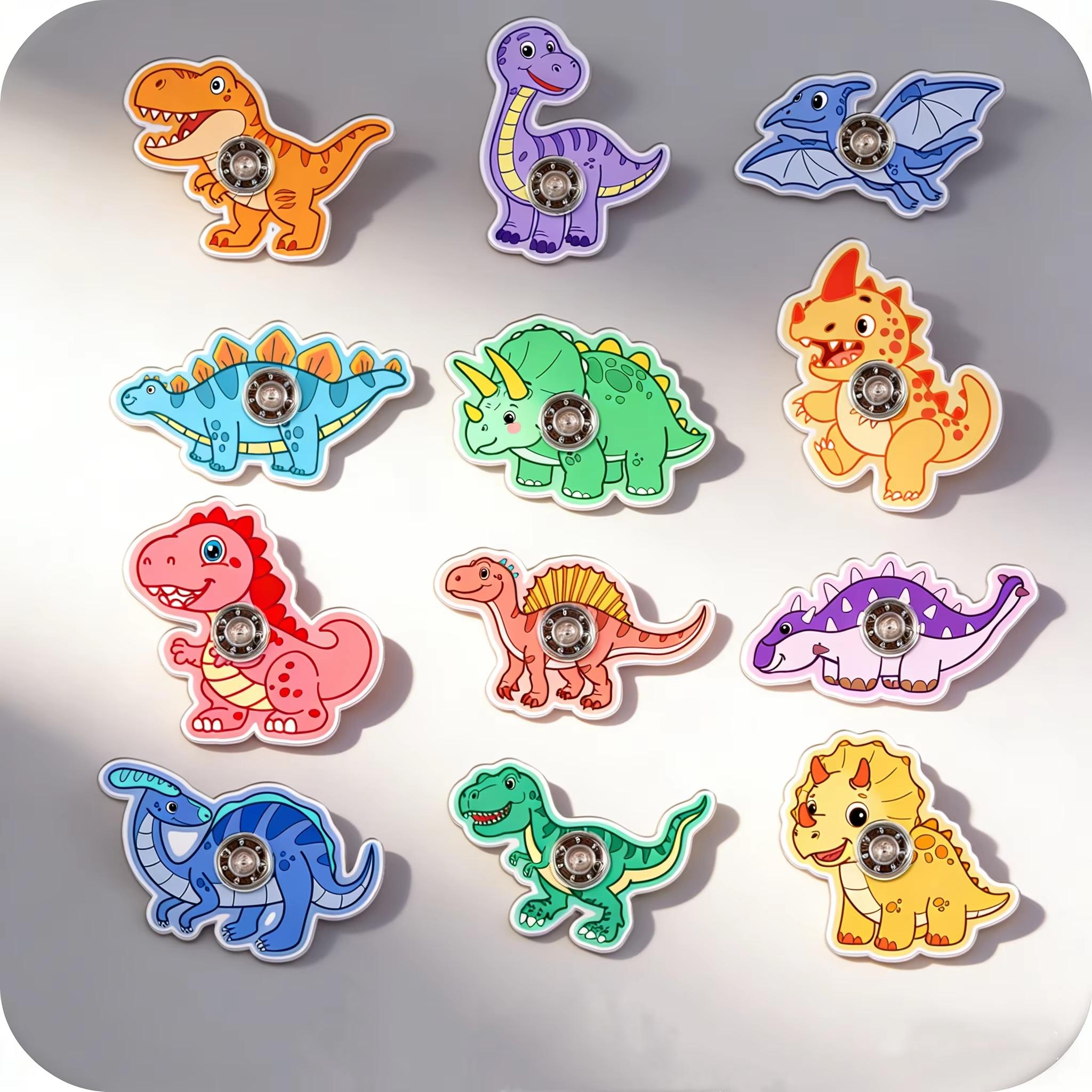 

Cute Cartoon Dinosaur Fidget Spinner Toy Stress Relief Birthday Party Favors Classroom Prizes Rotating Finger Toys Gift