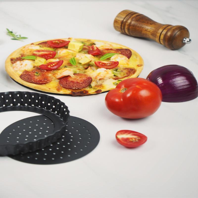 5 8 9 Inch Round Pizza Pan with Holes Steel Nonstick Baking Tray for Oven Perfect for Cheese Pizza
