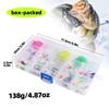 93pcs Ice Fishing Jigs Kit Includes Jig Hds Hook and Soft Lures for Bass Trout Walleye