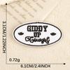 Doku Cartoon English Embroidery Patch Set: Computer Embroidery Labels, Bag Stickers, Clothing Accessories, and Cloth Stickers