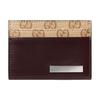 Generation Silver Metal Tag Leather Card Holder Men Accessories Dark-Brown A001XB-AAGTN-8550