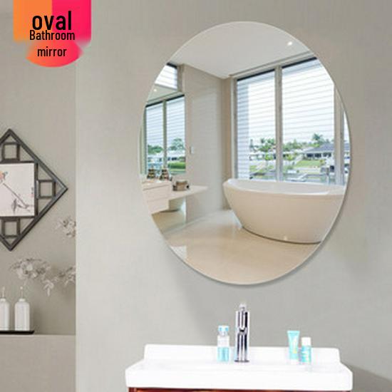 Frameless Aluminum Alloy Glass Bathroom Makeup Mirror