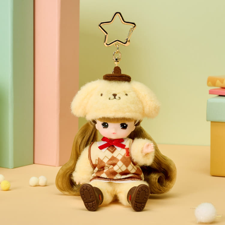 [mimi world] Pompompurin Little Mimi Doll Keychain