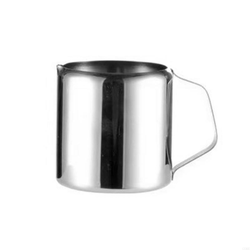 Stainless Steel Espressos Frothing Cup Milk Frother Pitcher Milk Frothing Jugs Latte Pitcher for Home Kitchens and Cafes