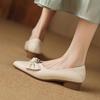 Low Heel Elegant Pointed Toe With Bow Ladies Pumps Spring and Autumn Korean Style Young Fashion Comfortable Women's Shoes Sale