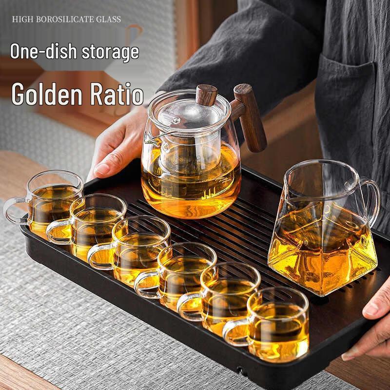 HANDUNYOU 11-Piece Glass Tea Set