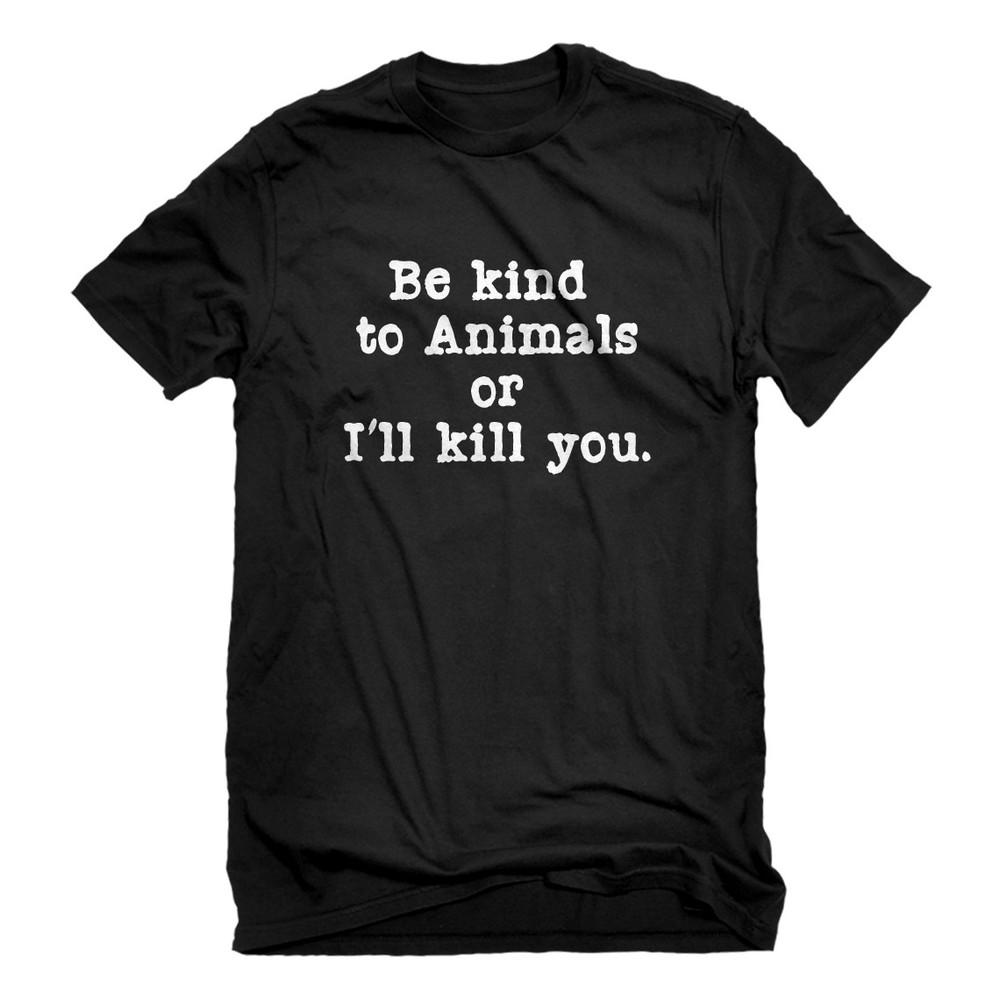 Mens Be Kind to Animals Short Sleeve T-shirt Unisex T-Shirt XL