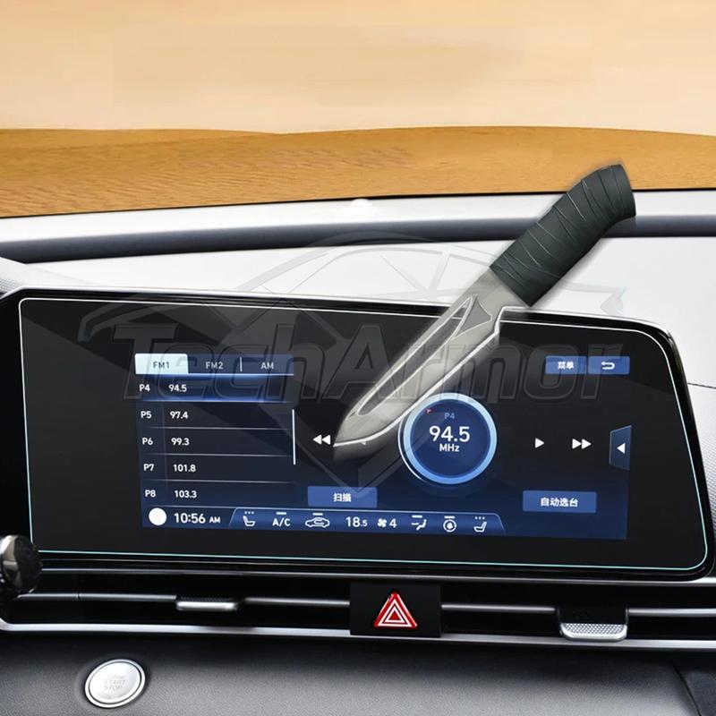 Car Tempered Glass Protective Film For Hyundai Elantra 2021-25 Auto GPS Navigation Screen Protector Display Interior Accessories.