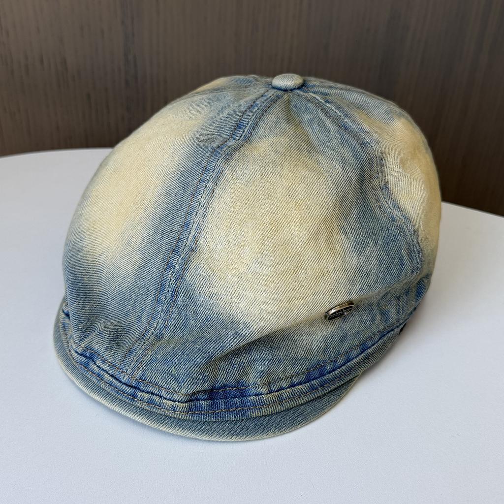 Ancient Feeling Cowboy Forward Hat Women's New Face Small Casual Versatile Anti-beret Cap Tide