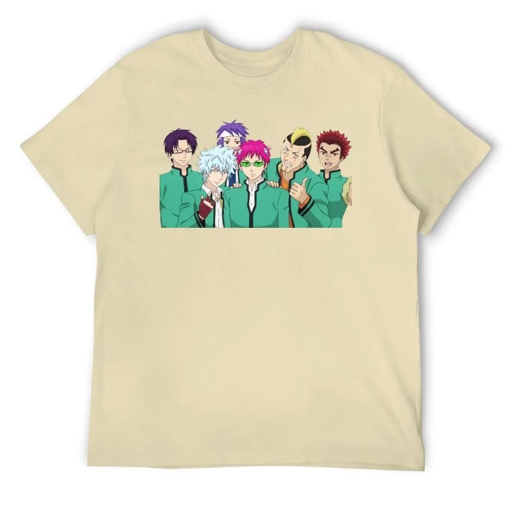 Saiki K Friend Group For Sale T-shirts Graphic Vintage T-shirt Crewneck  Sport  Humor Graphic Aactivity Competition Eur Size