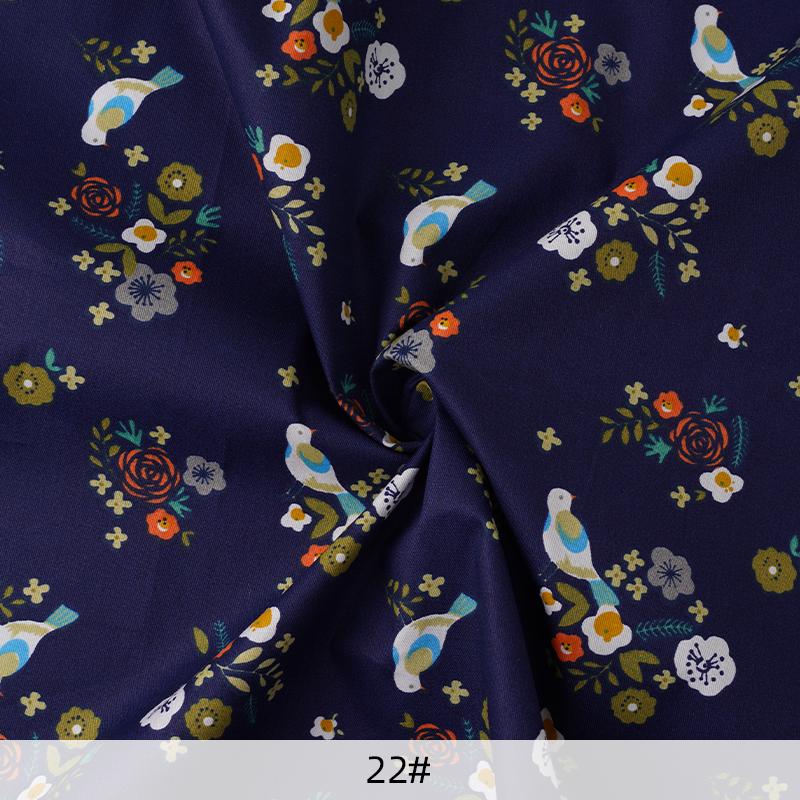 Pure Cotton Cartoon Printed Fabric for Summer Dress Bedding Children's Pajamas Handmade DIY Sewing Fabrics 0.5m/1m/2m