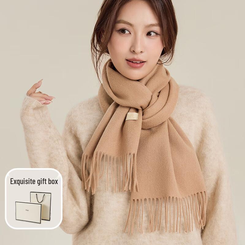 Yuxiaoduo Pure Wool Long Scarf & Shawl