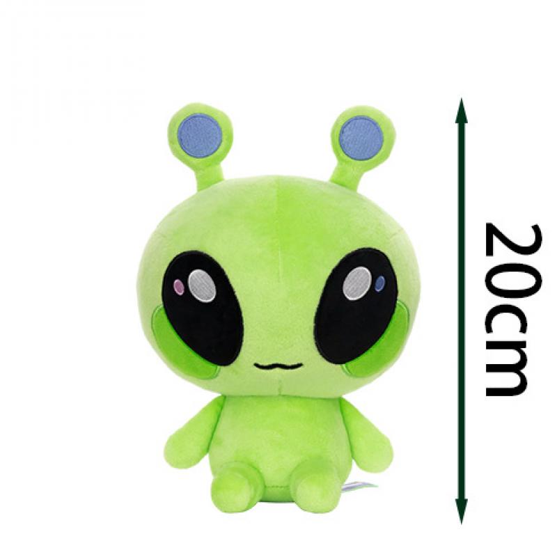 Dingle Plushie Green Alien Plush Toy, Space Series Stuffed Animal, 21cm Educational Gift for Kids