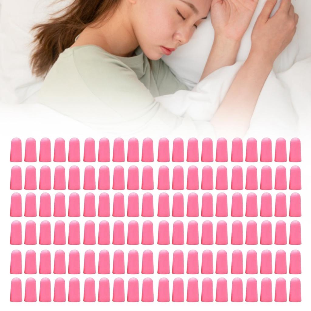 120 ks Měkké špunty do uší PU Redukce hluku Zvuk blokující špunty do uší pro spánek, studium 38dB Růžové