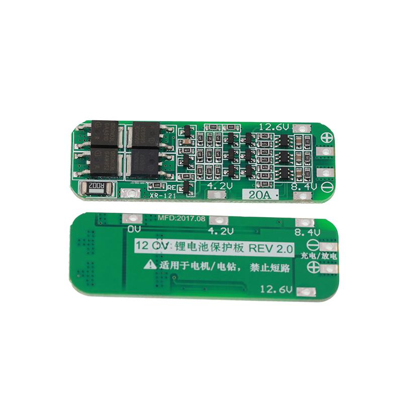 12V 12.6V 18650 Li-Ionen Lithium Batterieladegerät PCB BMS Schutzplatinenmodul