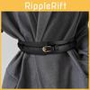 Womens Fashion Waist Belt Pu Leather Alloy Buckle Stylish Wide Belt For Business And Daily Use