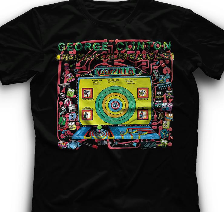 George Clinton Computerspiele Loopzilla T-Shirt Vintage Parliament Funkadelic Unisex T-Shirt
