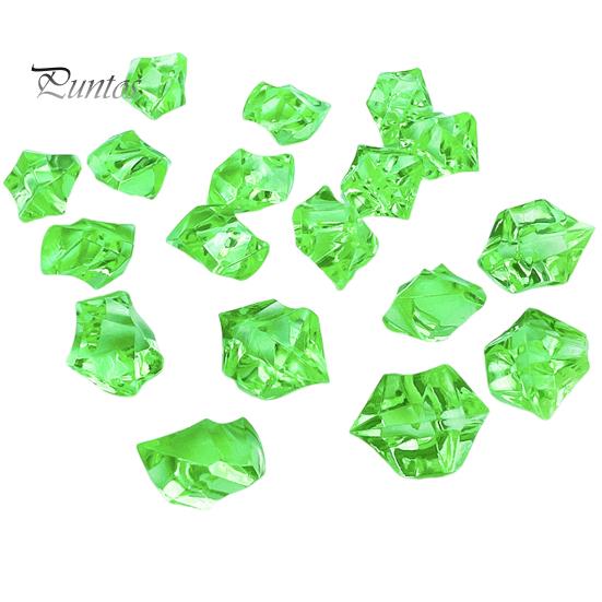 1 Bag Sparkling Acrylic Gemstone Fishbowl Filler Bright Polished Realistic Irregular Shape Vase Fillers Fake Ice Stones